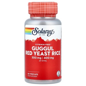 Solaray Guggul, Red Yeast Rice, 60 VegCaps - 1 of 4