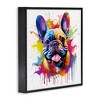 Stupell Industries French Bulldog Modern Splash Framed Giclee Art - 2 of 4