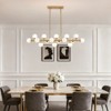 Ludomide Mid Century Modern Sputnik Chandelier - 16-Light Brass Gold Globe Ceiling Light for Dining Room/Kitchen Island/Living Room - 2 of 4