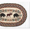 Earth Rugs Bear and Moose Oval Placemat – 13"x19" Hand-Braided Natural Jute Table Accent - 3 of 3