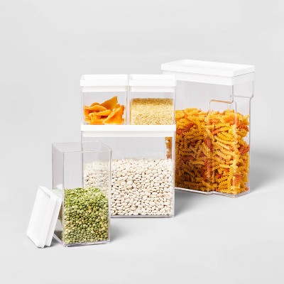 2.75c Short Square Plastic Food Storage Container - Brightroom