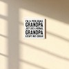 Slickblue Pickleball Grandpa Wood Sign – Funny 7x7 Rustic Wall Décor – Cooler Than Normal Grandpa, Color Options - 2 of 3
