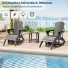 TROPOW Ottoman for Adirondack Chair, HDPE Adirondack Ottoman Footrest, Weather Resistance Outdoor Footstool for Outside Porch Pool - 3 of 4