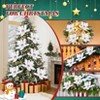 COZONY 12-Piece Glitter Magnolia Flowers with Pearls for Christmas Decor - 3 of 4