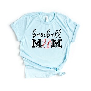 Simply Sage Market Women's Baseball Mom With Ball Short Sleeve Graphic Tee - 1 of 3