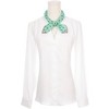 INSPIRE CHIC Women's Floral Printed Blended Cotton Small Square Neck Scarves 21.7x21.7" 1Pc - 2 of 4