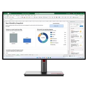 Refurbished: Lenovo ThinkVision P27h-30 27" Monitor 2560x1440 IPS 60Hz 4ms 350 Nits - Manufacturer Refurbished - 1 of 4