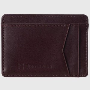Alpine Swiss RFID Minimalist Oliver Front Pocket Wallet For Men Leather Comes in a Gift Box - 1 of 4
