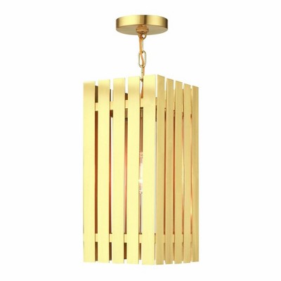 Livex Lighting Greenwich 1 - Light Pendant in  Satin Brass