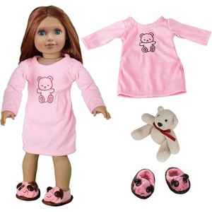 Dress Along Dolly Nightgown Pajamas Outfit for American Girl Doll - 1 of 3
