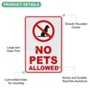 Unique Bargains Waterproof Reflective No Pets Allowed Sign 1 Pc - 2 of 4