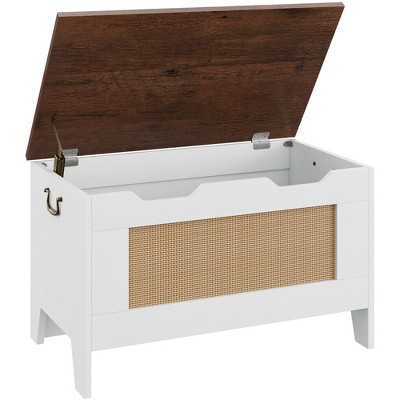 Storage Chest Toy Chest for Boys, Girls, Kids Wooden Toy Box with Lids and Safety Hinge, Entryway Storage Bench Chest, Storage Trunk