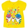 Pinkfong Baby Shark Daddy Mommy Graphic T-Shirt Yellow - 3 of 4