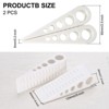 Unique Bargains Rubber Wedge Non-Slip Door Stops with Self-Adhesive Holder 2 Sets - 2 of 4