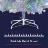 SKRAN 4FT Silver Artificial Christmas Tree, Hinged Full Tree with Metal Stand 400 Branch Tips, Holiday Decoration Tree for Indoor and Outdoor - 4 of 4