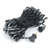 Novelty Lights 100 Light Incandescent Mini Christmas String Lights Black Wire 50 Feet - 3 of 4
