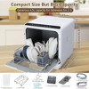 Countertop Dishwasher 360 Degree Dual Spray Arm With Water Tank & Air-Drying Function - 3 of 4