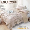 Juliette Luxe Comforter Set Velvet Lush with Soft Brushed Microfiber Reverse, Fluffy Comforter Bed Set, Matching Sham - 2 of 4
