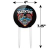 Batman The Night is my Valentine Acrylic Cake Topper Party Decoration for Wedding Anniversary Birthday Graduation - 2 of 4
