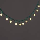 60ct LED Faceted Sphere String Lights Warm White with Green Wire - Wondershop™