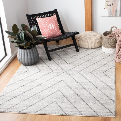 Rustic Lodge Red and Beige 6' x 9' Easy-Care Synthetic Area Rug