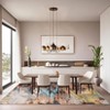 Washable Modern Abstract Area Rugs Soft Low Pile Accent Carpet with Non-Slip Backing Colorful Rug for Living Room - 2 of 4