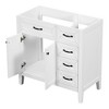 MAYEERTY 36" Bathroom Vanity without Sink Cabinet Base Solid Frame MDF Drawers White - 2 of 4