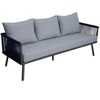 Courtyard Casual Spring Valley 5 pc Sofa Set One Sofa, Two Club Chairs, One Coffee Table & One End Table  frame with solution dyed Poly fabric - 4 of 4