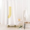 Deny Designs April Lane Art Block Monogram Shower Curtain - 2 of 3