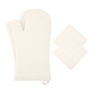 REGALWOVEN Oven Mitts and Pot Holders Sets of 4, Heat Resistant Oven Gloves and Pot Holders with Non-Slip Silicone Surface for Kitchen - 1 of 4