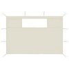 vidaXL Gazebo Sidewalls with Windows 2 pcs Cream - 2 of 2
