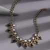 SOHI Women's Sapphire Blue Party Stone Collar Neckace - 3 of 4