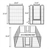 JOMEED Indoor and Outdoor 16-Panel, 31" High Dog Pet Playpen with Doors, Black - 3 of 4