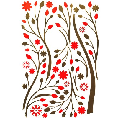 Slickblue Abstract Flower Wall Decals - Unique and Artistic Vinyl Stickers for Modern Home Spaces