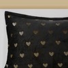 Sapphtopaz Comforter Sets with Metallic Love Heart Print Plush Bedding Set with Throw Pillow Ultra Soft Bedding Quilts - 3 of 4