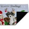 Stupell Industries Happy Howlidays Puppies Printed Outdoor Door Mat, design by Brett Blumenthal, 18"x30" - 2 of 4