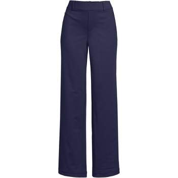Lands' End Women's Tall Lands' End Flex Mid Rise Pull On Crop Pants - X Large  Tall - Deep Sea Navy : Target