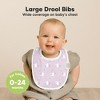 KeaBabies 8pk Organic Baby Bibs for Boy, Baby Drool Bib for Baby Boys and Girls, Newborn Teething Bibs - 2 of 4