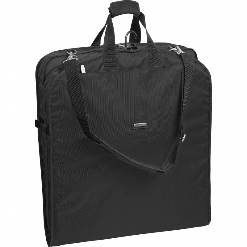 WallyBags 42" Premium Travel Garment Bag with Shoulder Strap - Black, 1 of 5