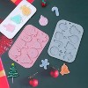 JDICTION 2PCS Christmas Silicone Chocolate Molds–3D Shaped Baking Molds for Chocolate, Jelly, Soap, Fondant, Candy, Gummies & Cake Decorating - 3 of 4