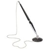 Juvale 3 Pack Desk Pen with Chain and Holder - 26" Long Chain for Business Counter, Front Desk (0.5mm Black Ballpoint Pen) - 3 of 4