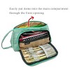 Wrapables Large Capacity Pencil Case, Portable Pencil Pouch for Stationery Office Supplies, Green - 3 of 4