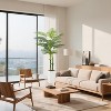 5/6FT Artificial Palm Tree Indoor Outdoor, Realistic Fake Tree with 13 Fronds & Weighted Planter - Tropical Decor for Home, Office - 3 of 4