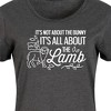 Women's - Instant Message - It's All About The Lamb Graphic T-shirt Dress - 2 of 4