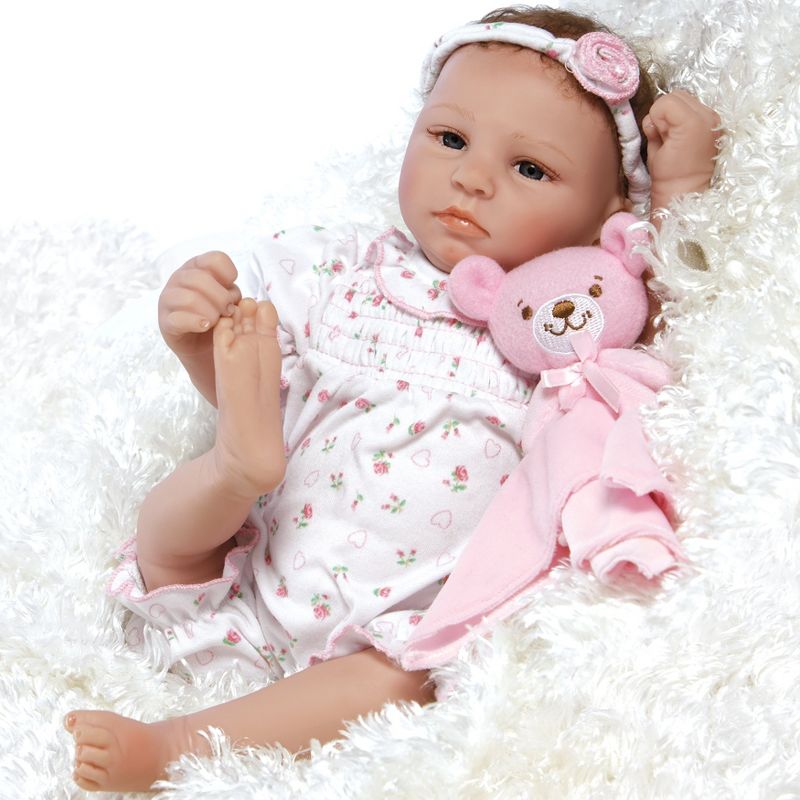 Paradise Galleries Lifelike & Realistic Newborn Reborn Baby Doll, Bundle of Joy, 18-inch Weighted Baby in GentleTouch Vinyl, 5-Piece Set, 1 of 7