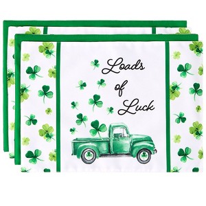 The Lakeside Collection Loads of Luck Placemats and Runner - Set of 4 Placemats - 1 of 2