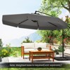 Tangkula 10FT Offset Hanging Umbrella Patio Cantilever Umbrella w/ Easy Tilt Adjustment - 4 of 4