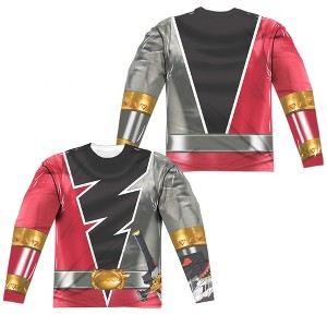 Men's Power Rangers Dino Fury Red Ranger Long Sleeve Costume T-Shirt - 1 of 4