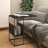 vidaXL Side Table Engineered Wood and Iron - 2 of 4