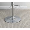 NicBex Adjustable Bar Stools Set of 2,Gas lift Counter Height Bar Stools with Chrome Base,Barstools with Faux Leather,Bar Chairs for Home,Bar - 4 of 4